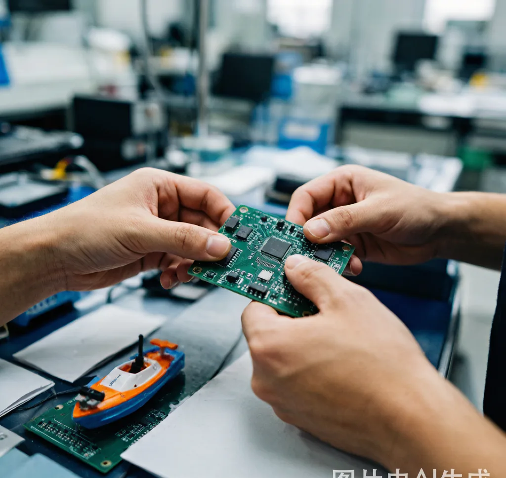HK LIANYIXIN RC bait boat electronics assembly line
