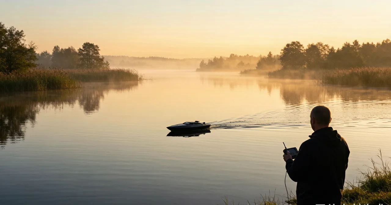 RC Bait Boat Lake Field Testing