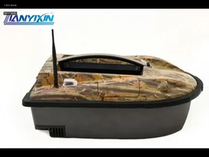 LYX 001A RC Bait Boat - orange color - Angle 1
