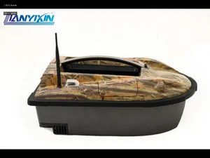 LYX 001C Fish Finder Bait Boat - red color - Angle 1