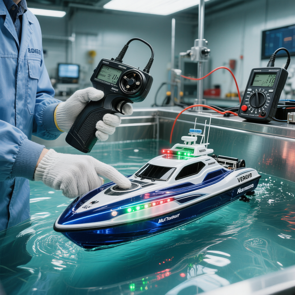Quality control inspection for GPS bait boats