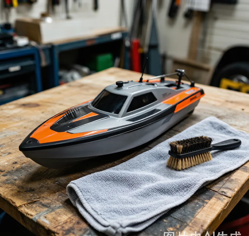 LYX-001A RC Bait Boat After-Fishing Cleaning